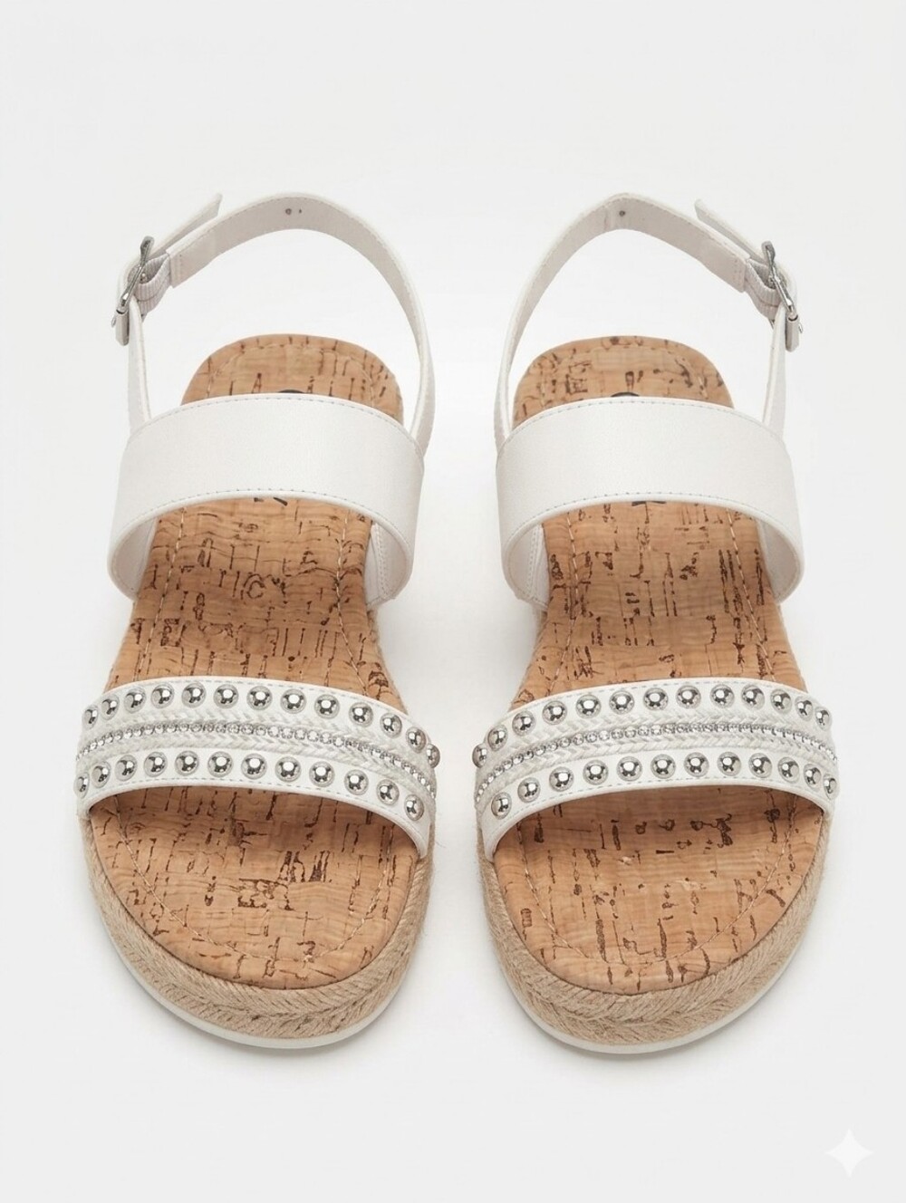 🚨NEW CIRCUS BY SAM EDELMAN Andrea White Espadrille Flatform Sandal Size 6